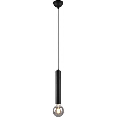 Lámpara colgante Trio Clermont Ø 10 cm. Salón y dormitorio. Estilo moderno. Metal. Color negro