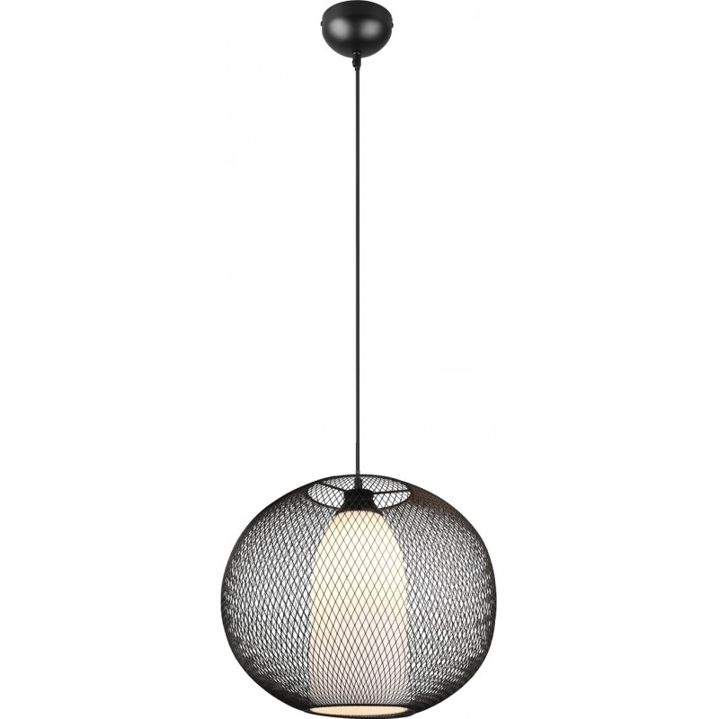 132,95 € Free Shipping | Hanging lamp Trio Filo Ø 40 cm. Living room and bedroom. Modern Style. Metal casting. Black Color