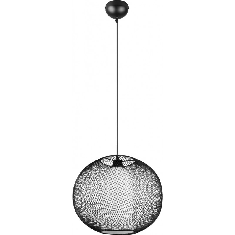 132,95 € Free Shipping | Hanging lamp Trio Filo Ø 40 cm. Living room and bedroom. Modern Style. Metal casting. Black Color
