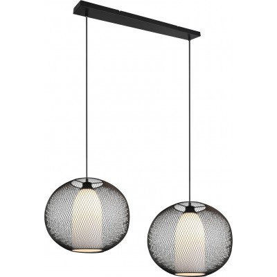 Lampe à suspension Trio Filo 150×100 cm. Salle et chambre. Style moderne. Métal. Couleur noir