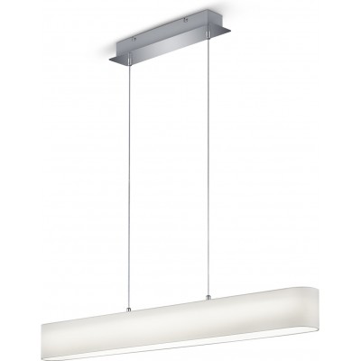 Lampe à suspension Trio Lugano 18W 3000K Lumière chaude. 150×100 cm. LED intégrée Salle et chambre. Style moderne. Métal. Couleur chromé