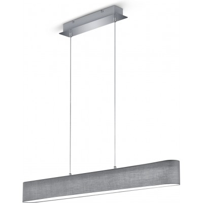 Lámpara colgante Trio Lugano 18W 3000K Luz cálida. 150×100 cm. LED integrado Salón y dormitorio. Estilo moderno. Metal. Color cromado