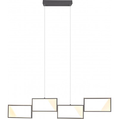 Подвесной светильник Trio Cafu 28W 3000K Теплый свет. 150×106 cm. встроенный светодиод Гостинная и спальная комната. Современный Стиль. Металл. Антрацит Цвет