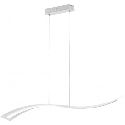 184,95 € Free Shipping | Hanging lamp Trio Salerno 35W 4000K Neutral light. 150×115 cm. Integrated LED Living room and bedroom. Modern Style. Metal casting. White Color