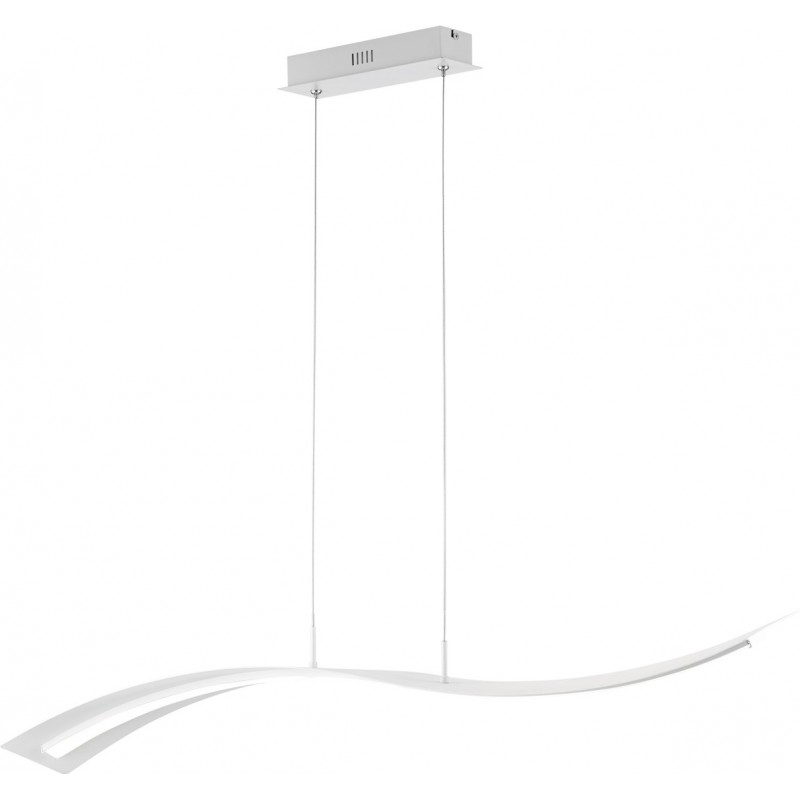 172,95 € Free Shipping | Hanging lamp Trio Salerno 35W 4000K Neutral light. 150×115 cm. Integrated LED Living room and bedroom. Modern Style. Metal casting. White Color