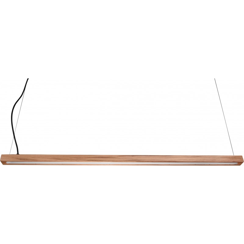 202,95 € Free Shipping | Hanging lamp Trio Bellari 28W 3000K Warm light. 150×115 cm. Integrated LED Living room and bedroom. Modern Style. Wood. Natural Color