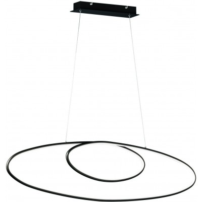 Lampada a sospensione Trio Avus 35W 3000K Luce calda. 150×110 cm. LED integrato Soggiorno e camera da letto. Stile moderno. Metallo. Colore nero