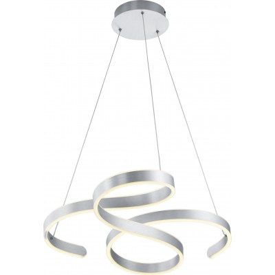 Lámpara colgante Trio Francis 54W 3000K Luz cálida. 150×72 cm. LED integrado Salón y dormitorio. Estilo moderno. Metal. Color aluminio