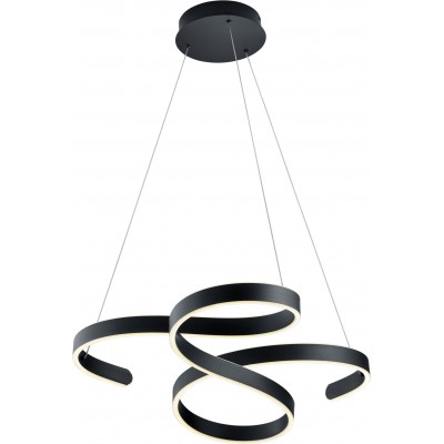 Lámpara colgante Trio Francis 54W 3000K Luz cálida. 150×72 cm. LED integrado Salón y dormitorio. Estilo moderno. Metal. Color antracita