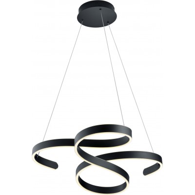 241,95 € Envoi gratuit | Lampe à suspension Trio Francis 54W 3000K Lumière chaude. 150×72 cm. LED intégrée Métal. Couleur anthracite