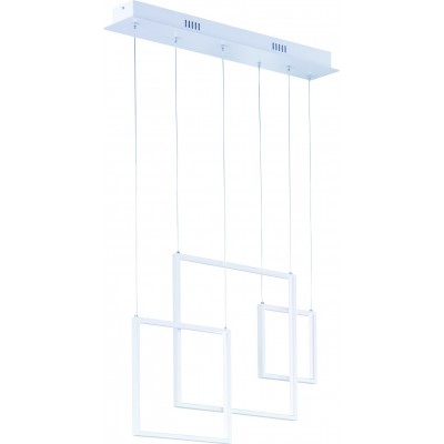 吊灯 Trio Tucson 26W 3000K 暖光. 150×70 cm. 集成LED 客厅 和 卧室. 现代的 风格. 金属. 白色的 颜色