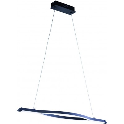 Lampe à suspension Trio Remus 38W 3000K Lumière chaude. 150×95 cm. LED intégrée Salle et chambre. Style moderne. Métal. Couleur noir