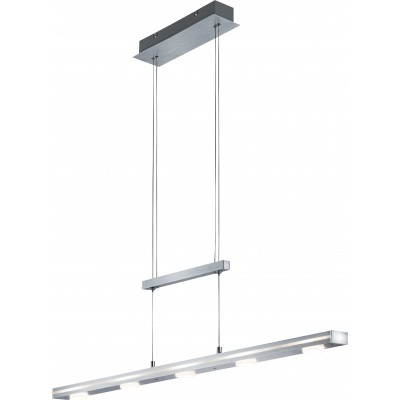 Hängelampe Trio Cavallo 4.5W 3000K Warmes Licht. 160×100 cm. Verstellbare Höhe. Integrierte LED. Touch-Funktion Wohnzimmer und schlafzimmer. Modern Stil. Aluminium. Aluminium Farbe