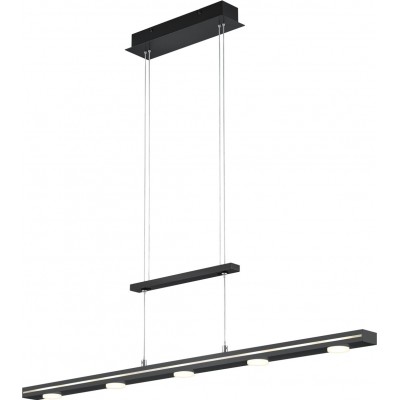 Hanging lamp Trio Lacal 3.5W 160×100 cm. Integrated LED Living room and bedroom. Modern Style. Metal casting. Black Color