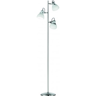 75,95 € Free Shipping | Floor lamp Trio Ginelli 150×37 cm. Metal casting. Matt nickel Color