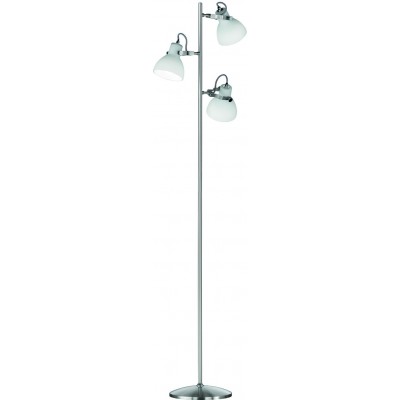 Stehlampe Trio Ginelli 150×37 cm. Wohnzimmer und schlafzimmer. Modern Stil. Metall. Matt nickel Farbe