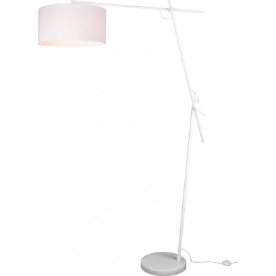 Lampada da pavimento Trio Ponte 168×40 cm. Luce direzionale Metallo. Colore bianca