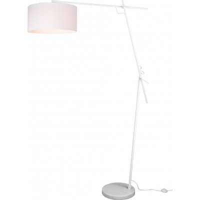 Lámpara de pie Trio Ponte 168×40 cm. Luz direccional Salón y dormitorio. Estilo moderno. Metal. Color blanco