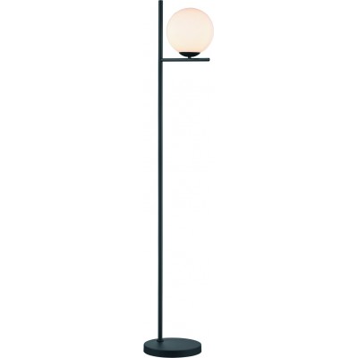 Lámpara de pie Trio Pure 150×25 cm. Salón y dormitorio. Estilo moderno. Metal. Color negro