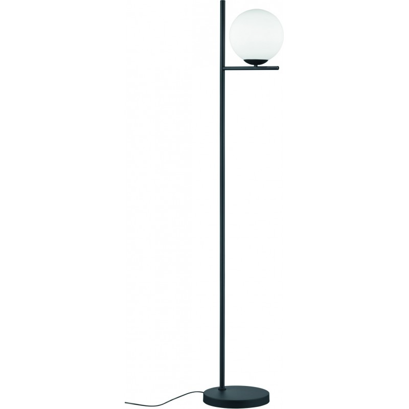 99,95 € Free Shipping | Floor lamp Trio Pure 150×25 cm. Living room and bedroom. Modern Style. Metal casting. Black Color