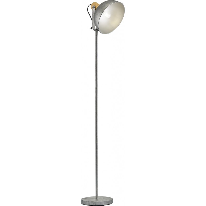 87,95 € Free Shipping | Floor lamp Trio Delhi 150×26 cm. Living room and bedroom. Vintage Style. Metal casting. Old nickel Color