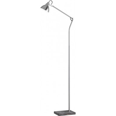 Lámpara de pie Trio Timber 150×18 cm. Luz direccional Salón y dormitorio. Estilo vintage. Metal. Color marrón