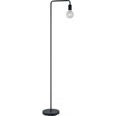 Lámpara de pie Trio Diallo 149×23 cm. Salón y dormitorio. Estilo moderno. Metal. Color negro