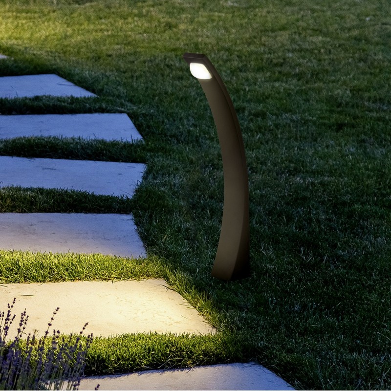 146,95 € Free Shipping | Luminous beacon Trio Seine 6.5W 3000K Warm light. 100×8 cm. Vertical pole luminaire. Integrated LED Terrace and garden. Modern Style. Cast aluminum. Anthracite Color