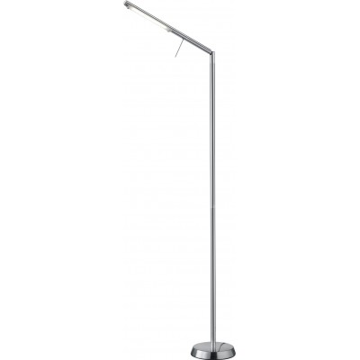 Lámpara de pie Trio Filigran 6W 3000K Luz cálida. 162×18 cm. LED integrado Salón y dormitorio. Estilo moderno. Metal. Color níquel mate