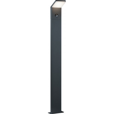 181,95 € Envío gratis | Baliza luminosa Trio Pearl 9W 3000K Luz cálida. 100×14 cm. Luminaria vertical de poste. LED integrado. Sensor de movimiento Aluminio fundido. Color antracita