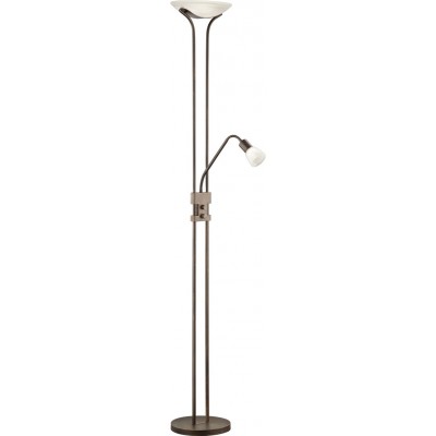Stehlampe Trio Santo II 4.5W 3000K Warmes Licht. 180×26 cm. Flexibel. Integrierte LED Wohnzimmer, schlafzimmer und büro. Klassisch Stil. Metall. Oxid Farbe