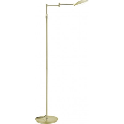 Floor lamp Trio Calcio 10W 3000K Warm light. 140×25 cm. Dimmable LED Living room and bedroom. Modern Style. Metal casting. Copper Color