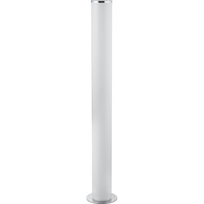 Floor lamp Trio Pillar 24W 3000K Warm light. Ø 24 cm. Dimmable multicolor RGBW LED. Remote control Living room and bedroom. Modern Style. Plastic and Polycarbonate. White Color
