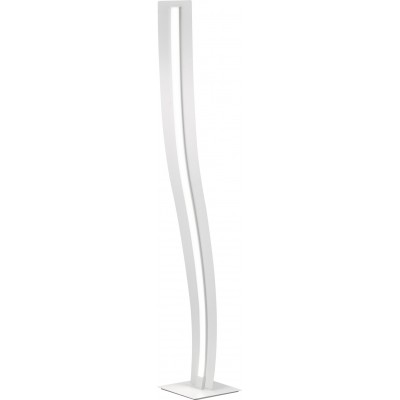 Floor lamp Trio Salerno 31W 4000K Neutral light. 140×22 cm. Integrated LED Living room and bedroom. Modern Style. Metal casting. White Color