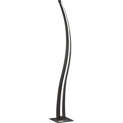 205,95 € Envío gratis | Lámpara de pie Trio Salerno 31W 3000K Luz cálida. 140×22 cm. LED integrado Metal. Color negro