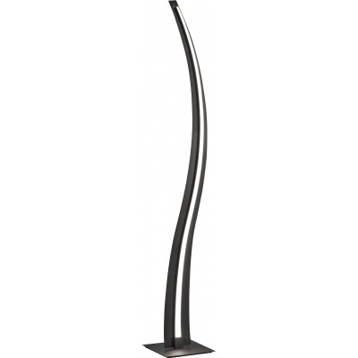 Lámpara de pie Trio Salerno 31W 3000K Luz cálida. 140×22 cm. LED integrado Salón y dormitorio. Estilo moderno. Metal. Color negro