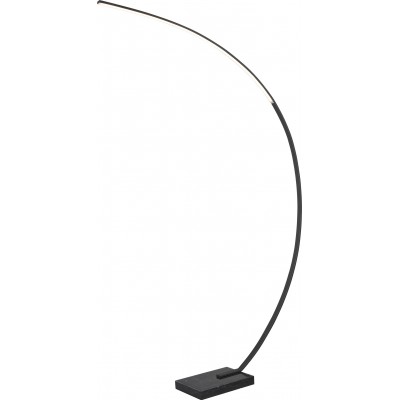 223,95 € Free Shipping | Floor lamp Trio Bangkok 18W 3000K Warm light. 180×22 cm. Dimmable LED Living room and bedroom. Modern Style. Metal casting. Black Color