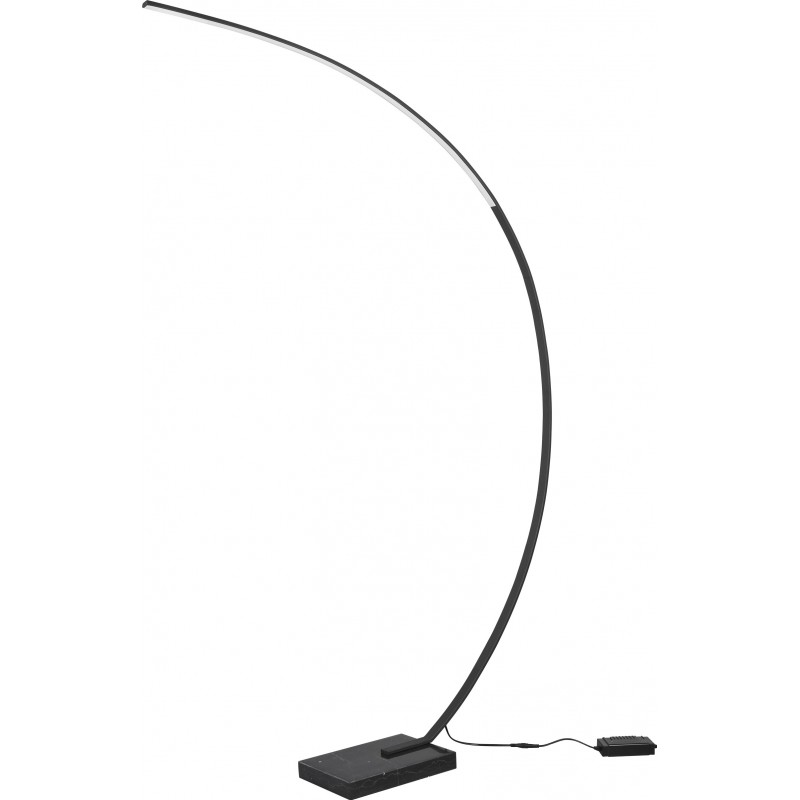 209,95 € Free Shipping | Floor lamp Trio Bangkok 18W 3000K Warm light. 180×22 cm. Dimmable LED Living room and bedroom. Modern Style. Metal casting. Black Color