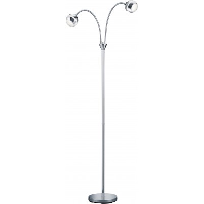 Floor lamp Trio Baloubet 3.8W 3100K Warm light. 125×20 cm. Flexible. Integrated LED Living room and bedroom. Design Style. Plastic and Polycarbonate. Plated chrome Color