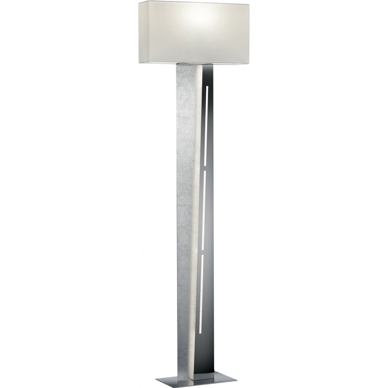 189,95 € Free Shipping | Floor lamp Trio Nestor 160×45 cm. Touch function Living room and bedroom. Modern Style. Metal casting. Silver Color