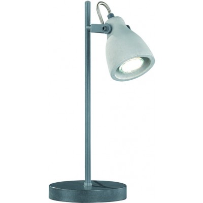 Lampe de bureau Trio Concrete 38×15 cm. Salle et chambre. Style moderne. Métal. Couleur gris