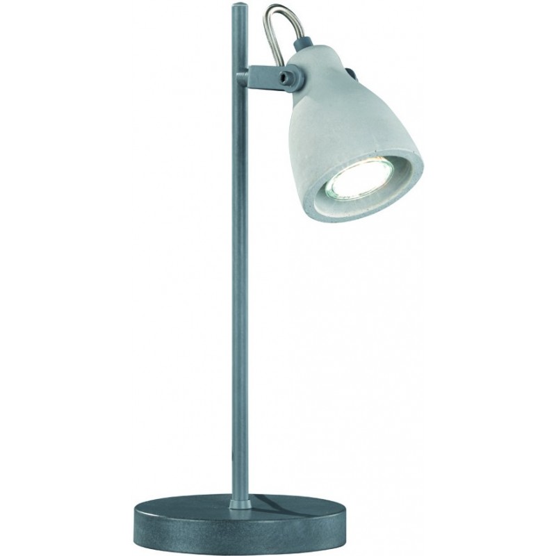 26,95 € Free Shipping | Desk lamp Trio Concrete 38×15 cm. Living room and bedroom. Modern Style. Metal casting. Gray Color