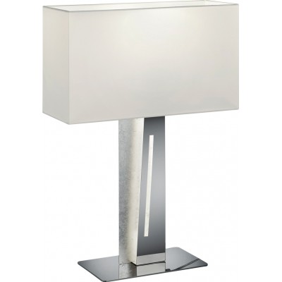 Lâmpada de mesa Trio Nestor 5W 3000K Luz quente. 56×40 cm. LED integrado. Função de toque Sala de estar e quarto. Estilo moderno. Metais. Cor prata