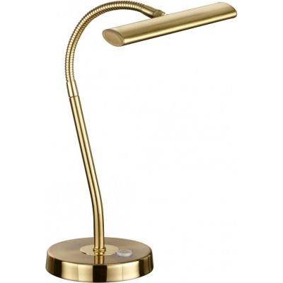 65,95 € Free Shipping | Desk lamp Trio Curtis 4W 3000K Warm light. 35×18 cm. Integrated LED. Flexible. Touch function Living room, bedroom and office. Modern Style. Metal casting. Copper Color