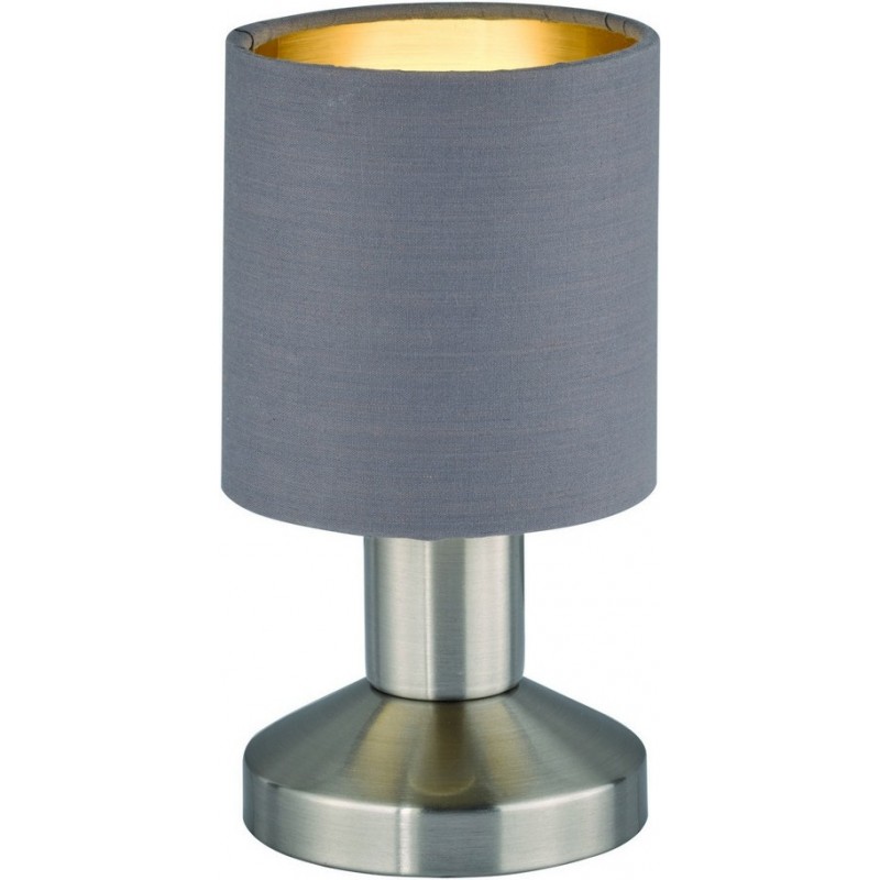 25,95 € Free Shipping | Table lamp Trio Garda Ø 9 cm. Living room and bedroom. Modern Style. Metal casting. Matt nickel Color
