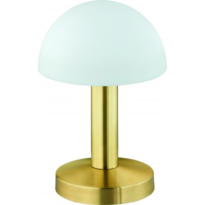 Lámpara de sobremesa Trio Fynn Ø 15 cm. Función táctil Salón y dormitorio. Estilo clásico. Metal. Color cobre