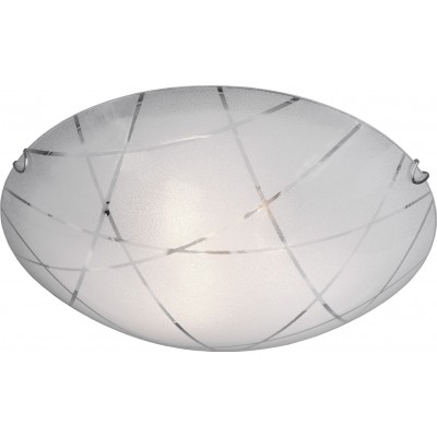 Indoor ceiling light Trio Sandrina Ø 50 cm. Ceiling and wall mounting Living room, kitchen and bedroom. Modern Style. Glass. White Color