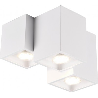 63,95 € Envio grátis | Refletor interno Trio Fernando 23×20 cm. Metais. Cor branco