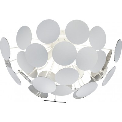 Lámpara de techo Trio Discalgo Forma Esférica Ø 54 cm. Salón y dormitorio. Estilo diseño. Metal. Color blanco