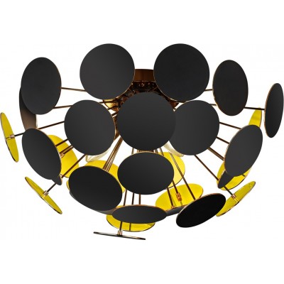 Lámpara de techo Trio Discalgo Forma Esférica Ø 54 cm. Salón y dormitorio. Estilo diseño. Metal. Color negro